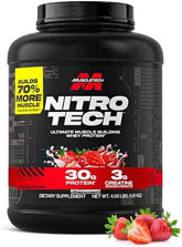 MuscleTech NitroTech Strawberry Whey Protein Powder 1.81 kg