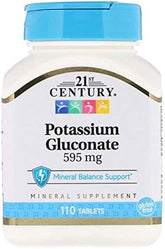 21st Century Potassium 595mg - 110 Tablets for Daily Support