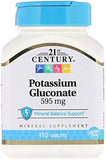 21st Century Potassium 595mg - 110 Tablets for Daily Support