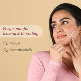 Carmesi Reusable Face Razor for Women - 6 Razors | Painless Hair Removal for Eyebrows, Upper Lip & Peach Fuzz | Dermaplaning Tool
