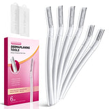 SINAHET Dermaplane Razor for Women - Professional Facial Hair Removal Tool (6 Count)