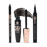 3 in 1 Trio Eye Makeup Kit - 5D Mascara, Gel Kohl & Liquid Eyeliner Waterproof