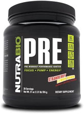 NutraBio PRE-Workout Strawberry Lemon Bomb (1.31lb)