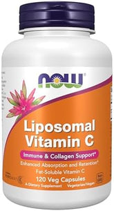 NOW Foods, Liposomal Vitamin C, 1,000 mg, 120 Veg Capsules (500 mg per Capsule)
