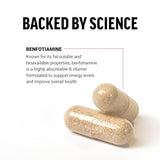 Force Factor Benfotiamine Elderberry Iron Citrate B_COMPLEX Heavy Meal, 250 mg per Capsule, 90 Count