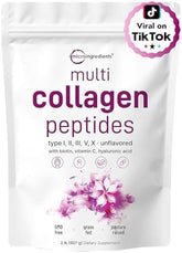 Micro Ingredients Multi-Collagen Protein Powder: Type I, II, III, V, X - 2 lbs