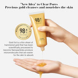 Azonee 2-Pack Gold Foil Peel-Off Anti-Aging Mask - 98.4% Pure Gold Formula