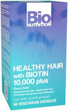 Bio Nutrition Biotin 10000 Plus Healthy Hair Vegetarian Capsules - 60 Count