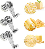 Arabest Manual Rotary Cheese Grater - Stainless Steel Shredder with 3 Drum Blades