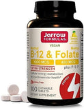 Jarrow Formulas Methyl B12 & Folate Lozenges - Energy & Mood Support