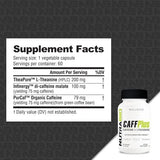 NutraBio CaffPlus: Healthy Energy with Caffeine & Theanine (60 Caps)