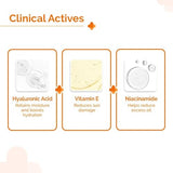 The Derma Co 1% Hyaluronic Aqua Gel Sunscreen SPF 50 PA++++ - Oil-Free, No White Cast, Broad Spectrum Protection, 50g
