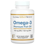 California Gold Nutrition Omega 3 Premium Fish Oil - High Potency EPA & DHA Supplement