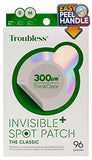 Troubless Invisible Pimple Patch Classic - 96 Ultra Thin Hydrocolloid Acne Patches for Daytime Use - Fast Healing & Oil Absorption