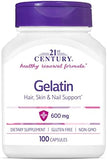 21st Century Gelatin Capsules - 600mg, 100 Count