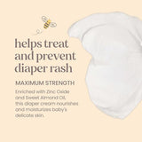 Burt's Bees Baby Diaper Rash Ointment - Maximum Strength 40% Zinc Oxide 3 oz Pack of 2