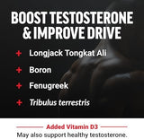 Force Factor Test X180 Gummies Testosterone Booster for Men with Tongkat Ali, Horny Goat Weed, Tribulus Terrestris, Fenugreek, & Black Maca, Supplement Men, Berry Punch, 60 Gummies, 1-Pack