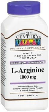 21st Century L Arginine 1 000 Mg 100 Tablets