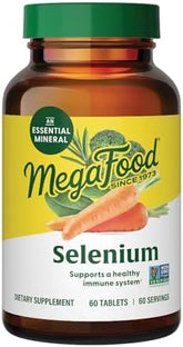 MegaFood Selenium - 60 Tablets - Essential Mineral for Immune Support