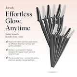 Kitsch Pro Dermaplaning Tool Set - 12 Pack Facial Hair Removal Razors for Women
