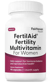 Fairhaven Health FertilAid for Women - 90 Veggie Caps, Fertility Support Supplement