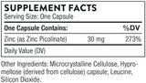 Thorne, Zinc Picolinate, 30 mg, 180 Capsules