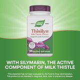 Nature's Way Thisilyn with Standardized Milk Thistle Extract, Supports Liver Function*, Silymarin, Vegan, 100 Capsules (Packaging May Vary)