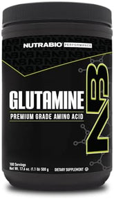 NutraBio L-Glutamine: Pure Amino Acid Powder (500g)