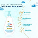 Baby Dove Rich Moisture Head-to-Toe Wash, Gentle & Tear-Free, 400ml