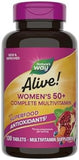 Nature's Way Alive! Women's 50+ Complete Multivitamin, Supports Healthy Heart, Brain, Bones*, Superfood Antioxidants**, B-Vitamins, Gluten Free, 130 Tablets (Packaging May Vary)