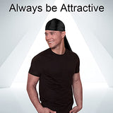 Satin Durag 3-Pack Set for 360 Waves - Soft Headwear Bundle