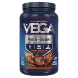 Vega Protein + Creatine Chocolate - 36oz Vegan Drink Mix for Muscle Growth