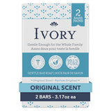 Ivory Gentle Bath Bar Soap - Original Scent (2 Count)
