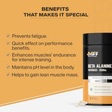 MyFitFuel Beta Alanine | 2000mg Per Serving 120 Capsules Endurance Booster