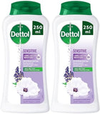 Dettol Sensitive Shower Gel & Body Wash (2 Pack) - Lavender & White Musk