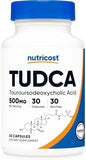 Nutricost Tudca 500mg Capsules - Liver Support Supplement, 30 Capsules