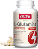 Jarrow Formulas L-Glutamine 750mg - 120 Capsules - Supports Gut & Muscle Health
