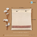 SOLSTICE Cotton Saree Covers Set of 6 - 18x15 Inches with Mesh Window for Silk Saree & Lehenga Storage Organizer