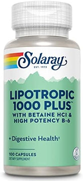 Solaray Lipotropic 1000 Plus - 100 Capsules