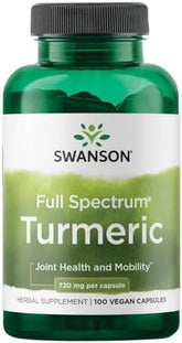 Swanson Turmeric 720mg: Powerful Anti-Inflammatory Support (100 Capsules)