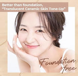 Numbuzin No.3 Porcelain Base-Skip Tone Up Beige Foundation - 35ml