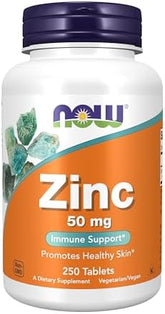 Now Foods Supplements Zinc Zinc Gluconate 50 Mg Supports Enzyme Functions Immune Support 250 Tablets