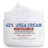 OUKEYA Urea Cream 42% + Salicylic Acid 2% - Deep Moisturizing for Dry Cracked Feet, Heels & Elbows - 50g