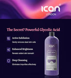 Ican London Glycolic Acid Brightening & Exfoliating Shower Gel - 1000ml