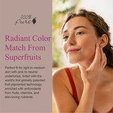 100% PURE Healthy Foundation Full Coverage Liquid Matte with Anti-Aging Benefits - Sand (Light Medium, Neutral Undertone) - 1 fl oz