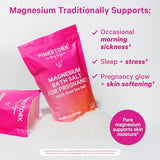 Pink Stork Pregnancy Bath Flakes - Magnesium & Dead Sea Salts - 2 lbs (907g)