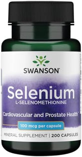 Swanson Selenium (L-Selenomethionine): Antioxidant Power (200 Capsules)