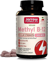 Jarrow Formulas Methyl B-12: 500mcg Cherry Lozenges (100 Pieces)