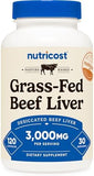 Nutricost Grass-Fed Beef Liver Capsules: 120 Capsules (750mg)