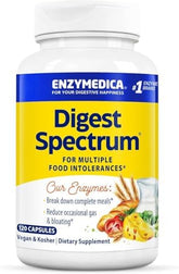 Enzymedica Digest Spectrum: Multi-Enzyme Formula for Food Intolerance Support (120 Capsules)